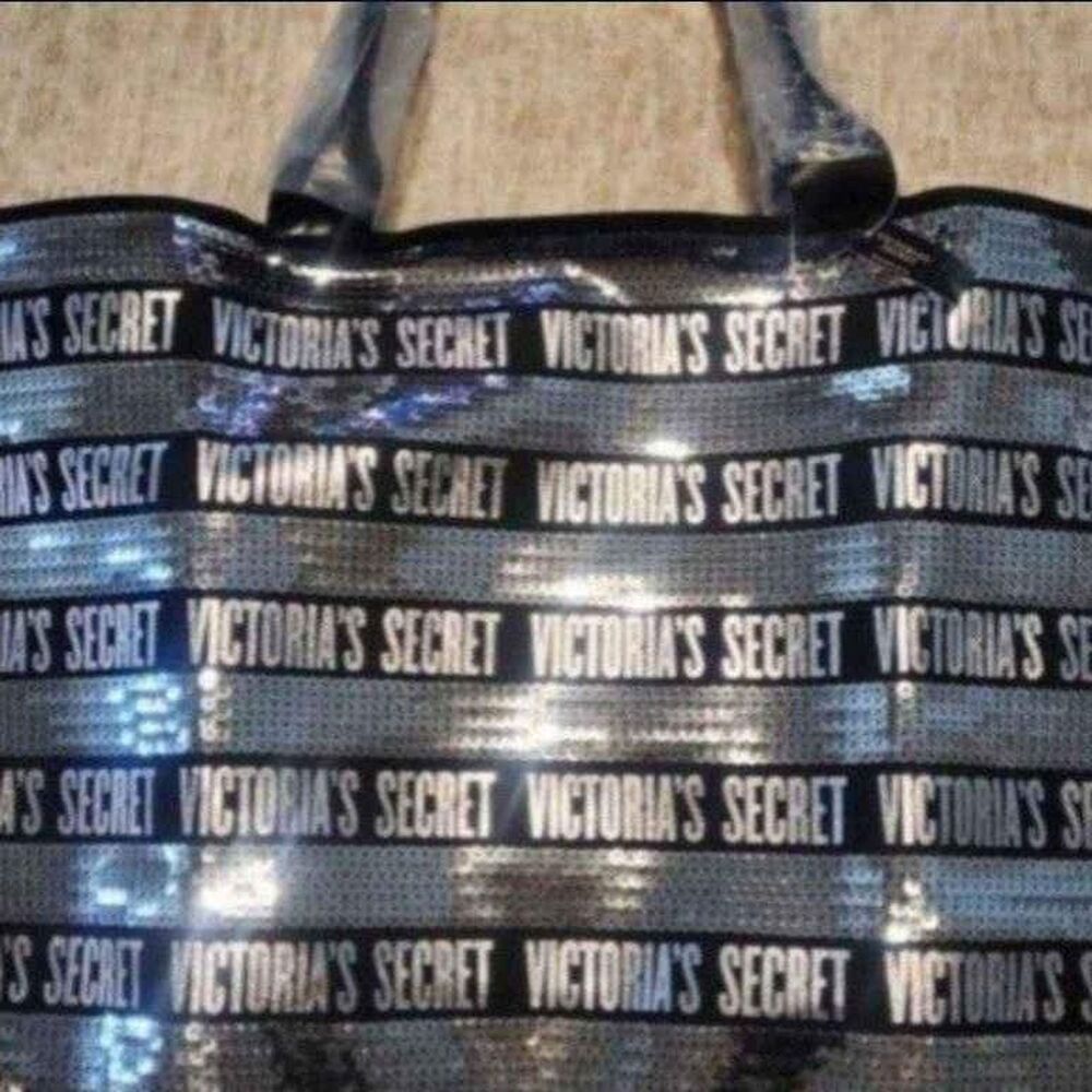 New Victoria Secret Large Black Bag with The Signaure Logo